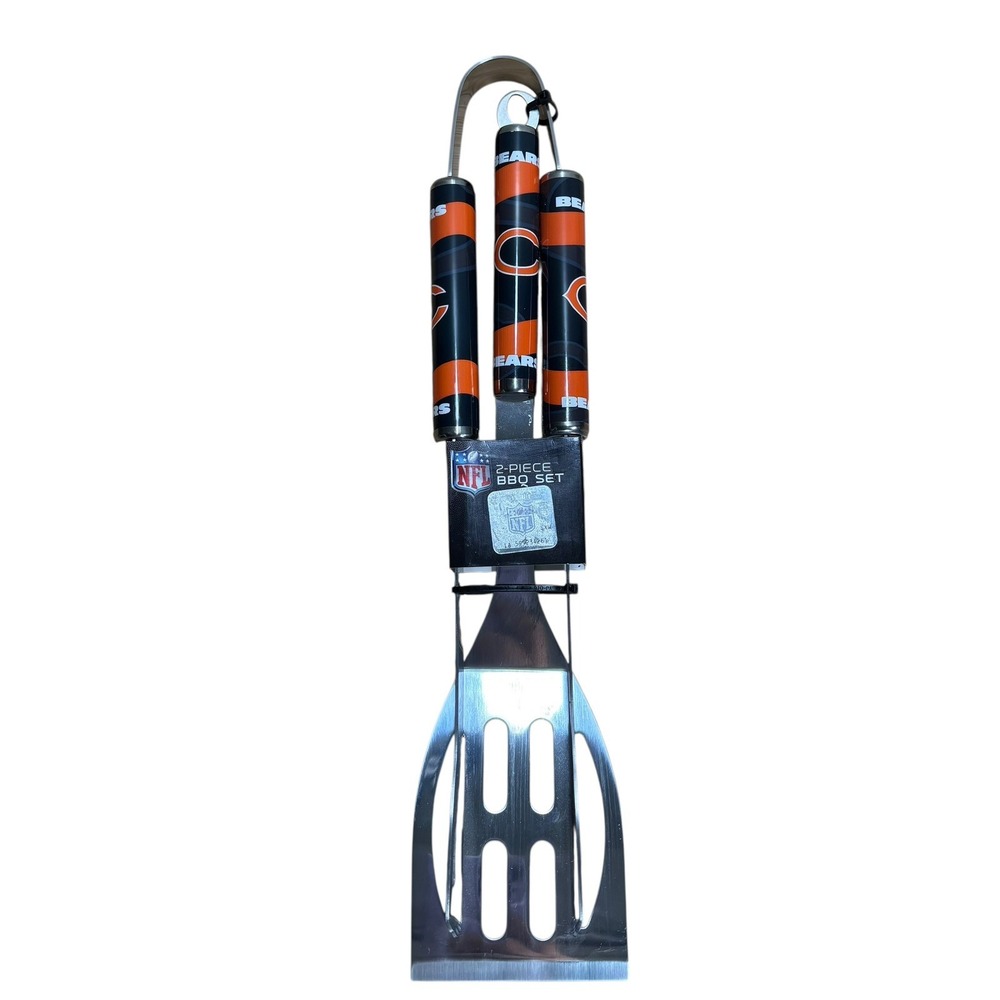 Denver Broncos‎ Stainless Steel 2 piece BBQ Set Spatula And Thongs Licensed NFL